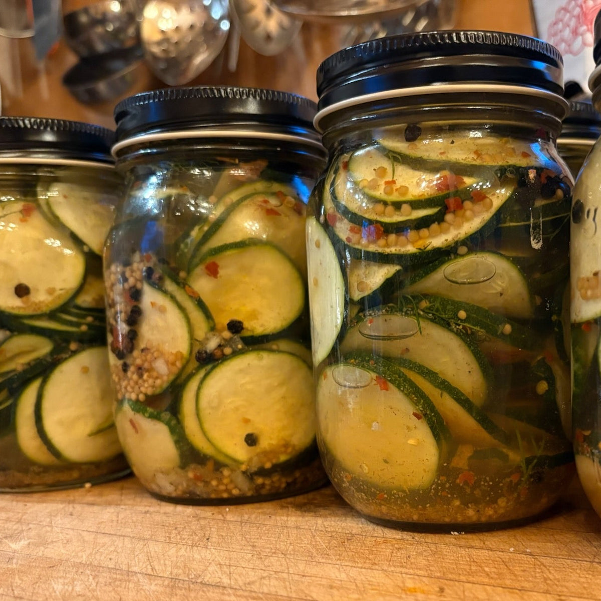 Spicy Zucchini Pickles